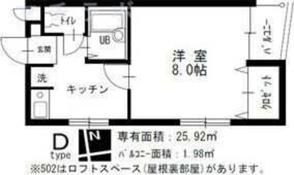 アビニヨン千種の物件間取画像